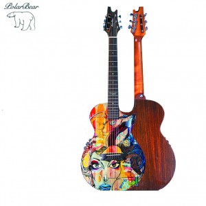 Painted acoustic guitar KH51-E